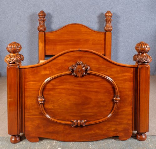 A Substantial Victorian 5ft. Mahogany Bed