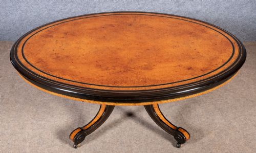Victorian Amboyna & Ebony Coffee Table