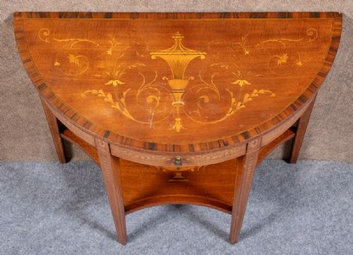 Edwards & Roberts Demi Lune Side Table