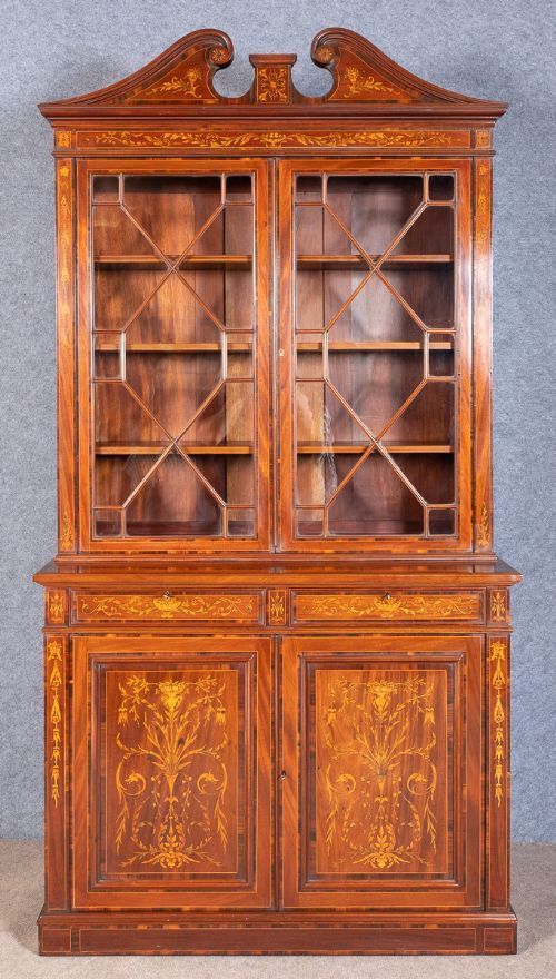 Fine Sheraton Revival Bookcase