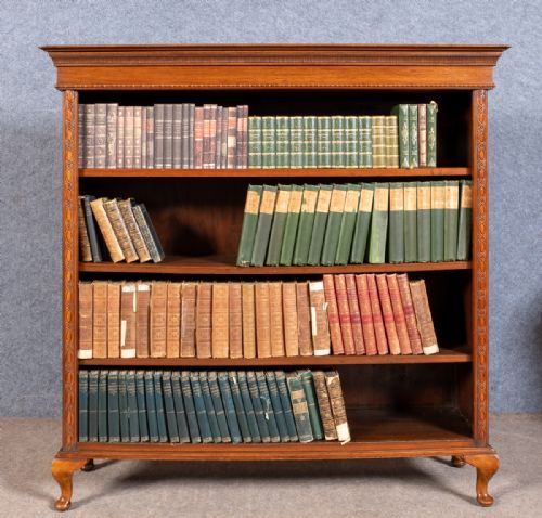 Edwardian Mahogany Open Bookcase