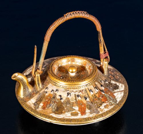 Meiji Period Satsuma Miniature Tea Pot