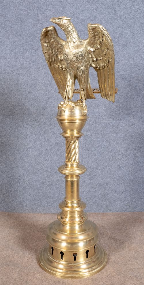Fine Antique Solid Brass Eagle Lectern