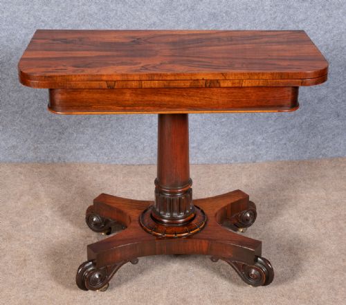 Good Quality Rosewood Card Table