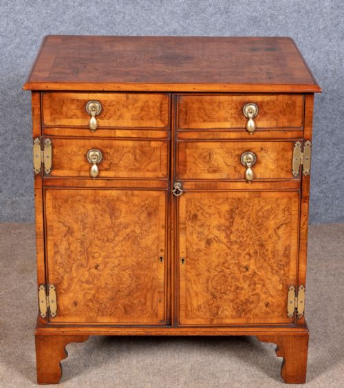 Small 18th C.  Walnut Bedside Cabinet