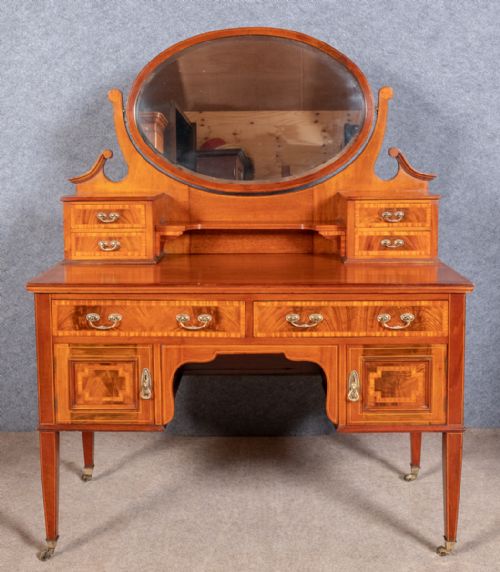 Good Quality Edwardian Inlaid Dressing Table