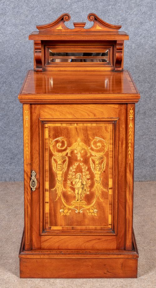 Fine Edwardian Inlaid Safe Cabinet
