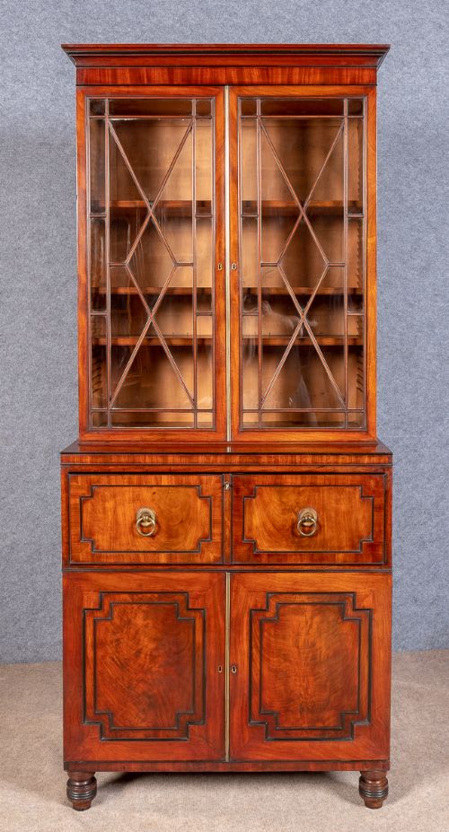 George III Regency Secretaire Bookcase