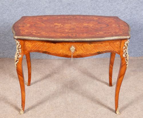 Attractive French Marquetry Centre Table