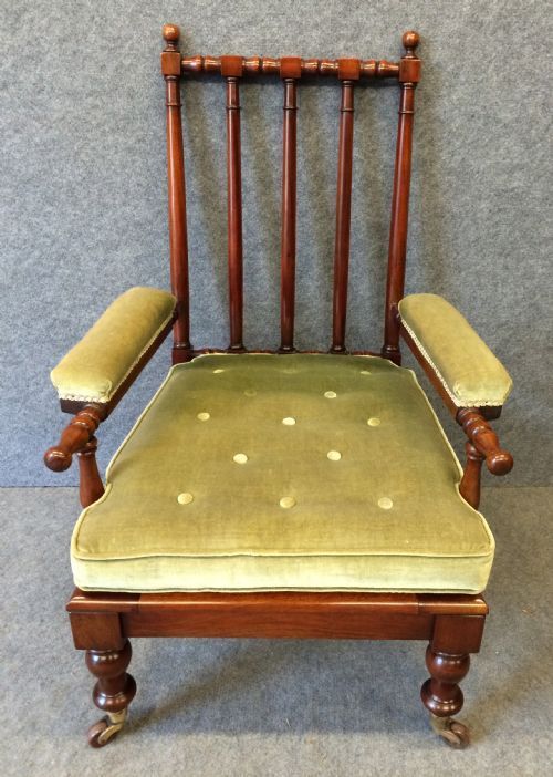 Antique Victorian Mahogany Armchair