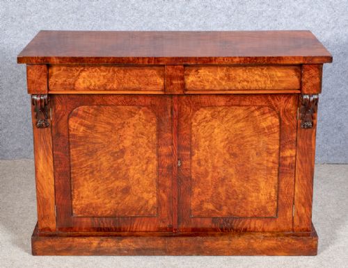 Victorian Burr Walnut Sideboard