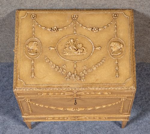 French Painted Freestanding Box on Legs