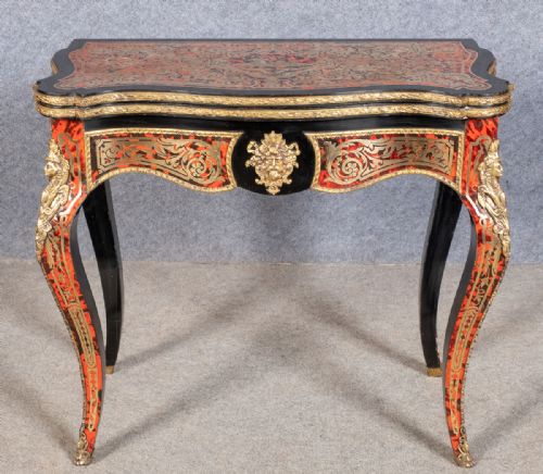 Very Good Boulle Card Table