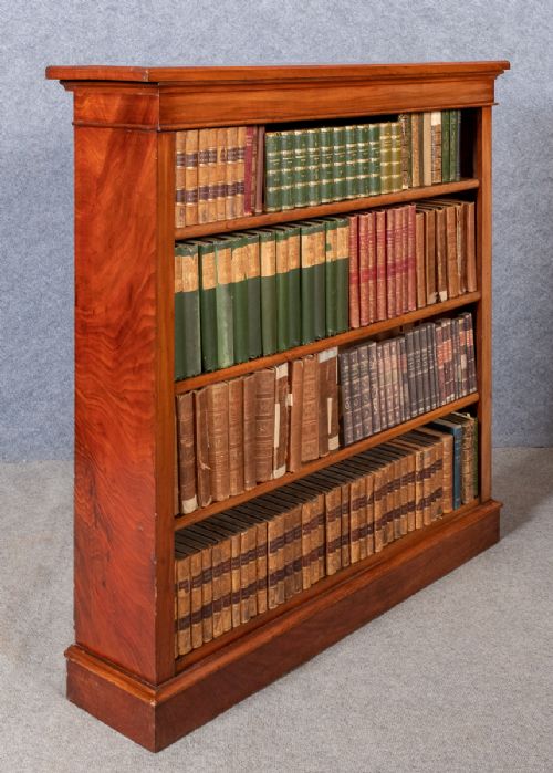 Victorian Mahogany Open Bookcase