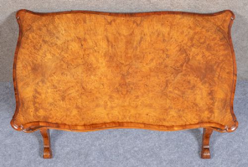 VICTORIAN BURR WALNUT CARD TABLE - ADDITIONAL PHOTO 1
