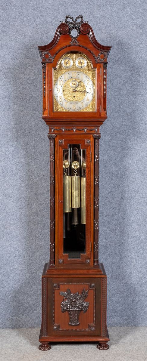 Fine Antique Mahogany Musical Longcase Clock
