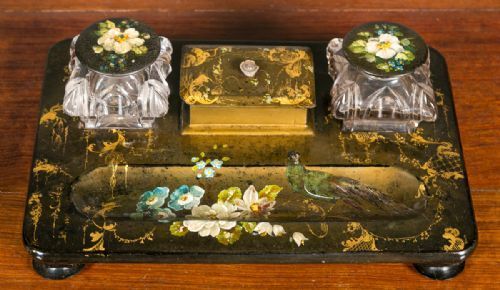 Victorian Papier Mache Desk Stand