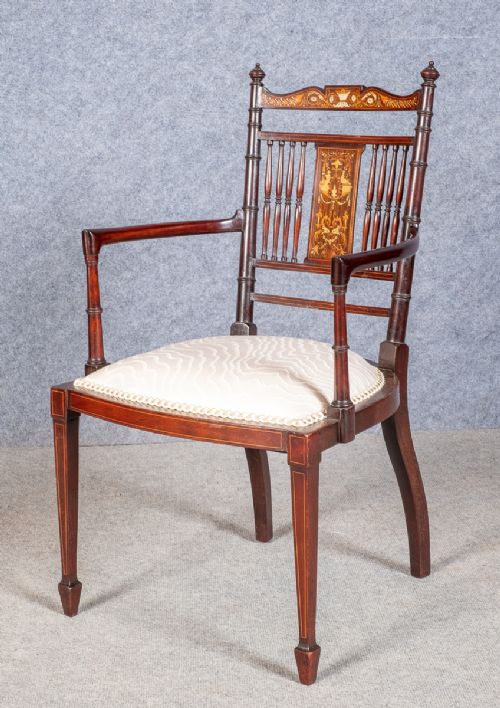 Fine Inlaid Small Chair