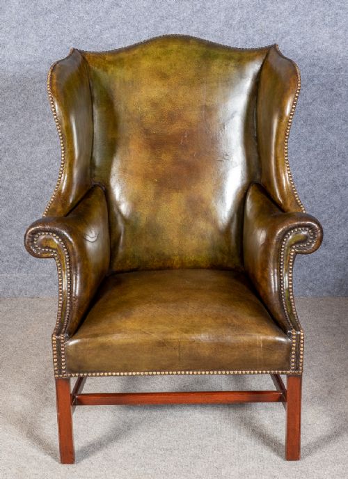 Good Quality Georgian Style Leather Armchair