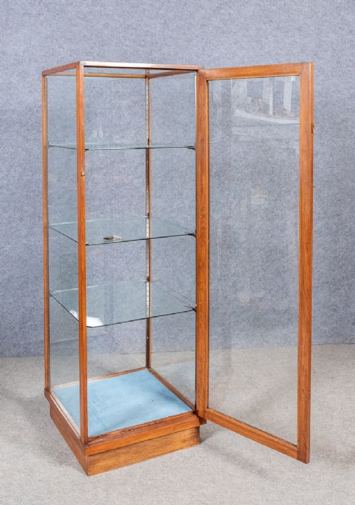 Oak Framed Shop Display Cabinet