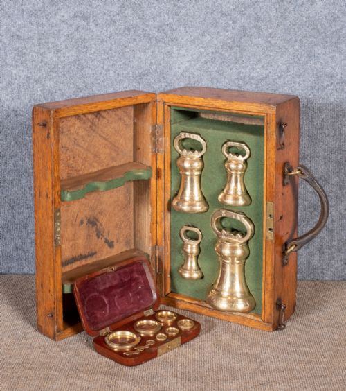 Cased Set of Norfolk County Weights & Measures Weights