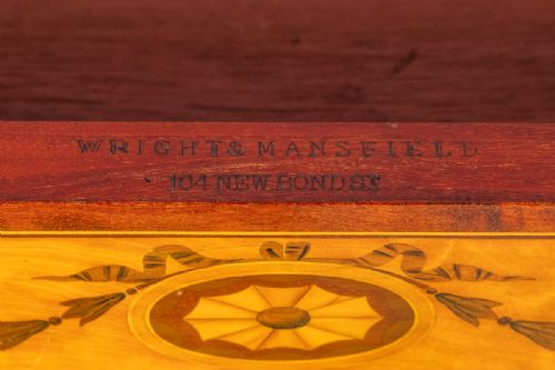 fig 1. Fine Wright & Mansfield Inlaid Display Cabinet
