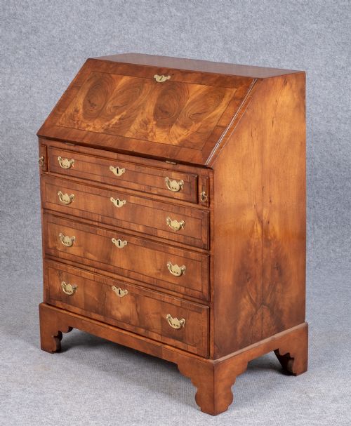 Small George I Walnut Bureau
