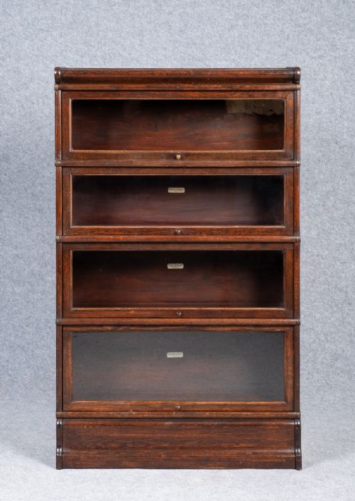 Globe Wernicke Stacking Oak Bookcase