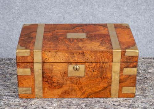 Fine Victorian Walnut Writing Slope Box