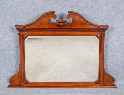 Good Mahogany Overmantel Mirror