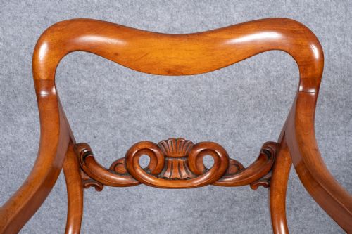 GOOD QUALITY PAIR OF MAHOGANY ELBOW CHAIRS - ADDITIONAL PHOTO 1