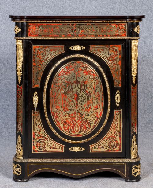 French Napoleon III Boulle Side Cabinet.