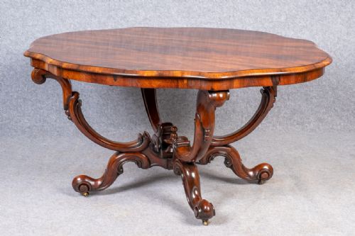 FINE ROSEWOOD BASKET BASE TABLE - ADDITIONAL PHOTO 5