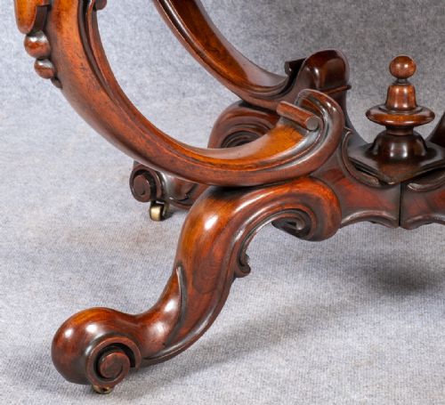 FINE ROSEWOOD BASKET BASE TABLE - ADDITIONAL PHOTO 7