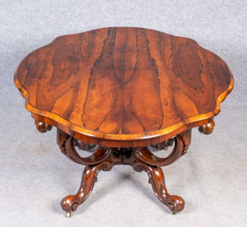 FINE ROSEWOOD BASKET BASE TABLE - ADDITIONAL PHOTO 8