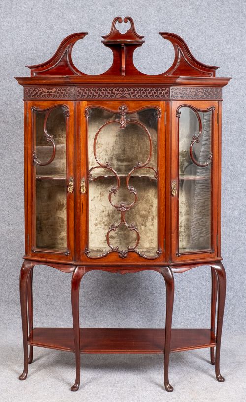 Superb Mahogany Display Cabinet