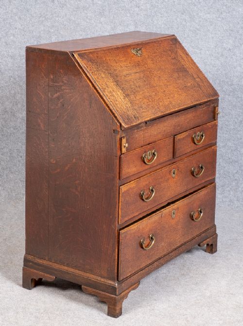 Small Early 18th.century Oak Bureau