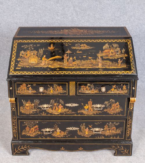 Antique Chinoiserie Bureau