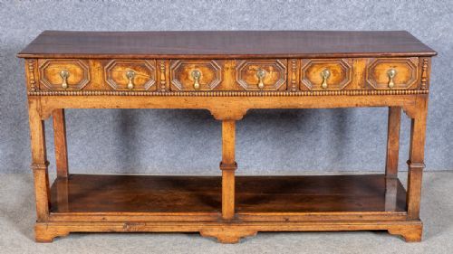 Antique Oak Pot Board Dresser