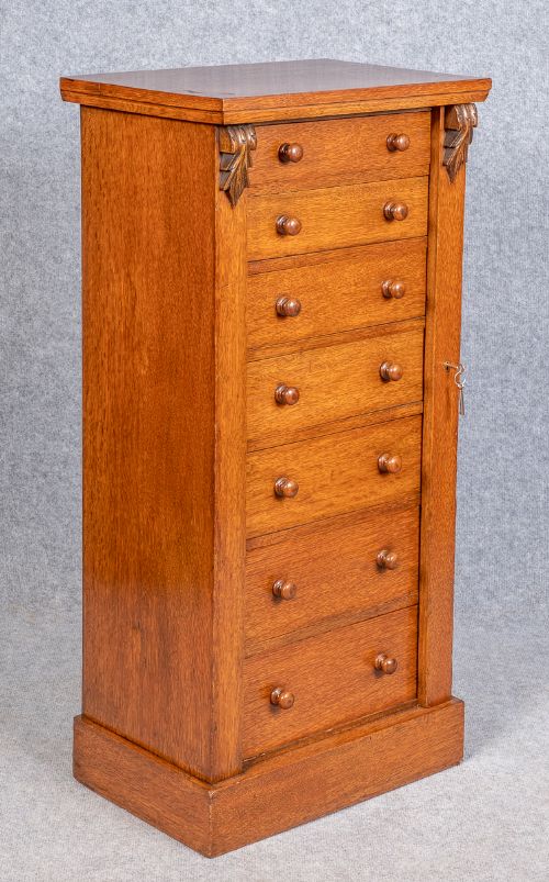 Golden Oak Wellington Chest