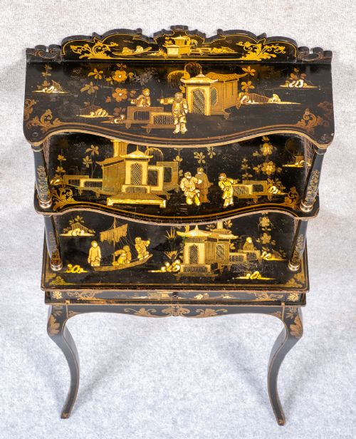 Unusual Regency Chinoiserie Console Table