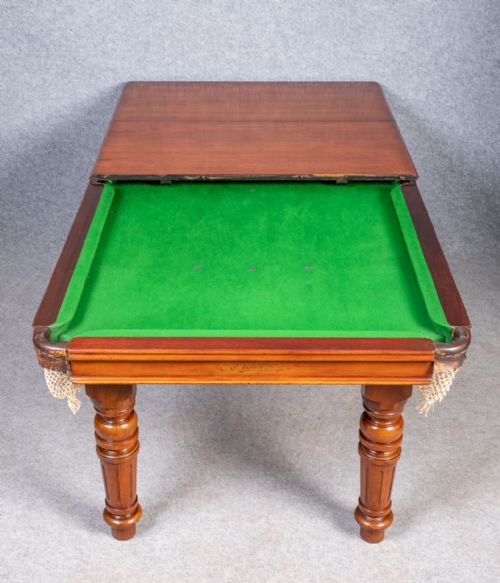 Antique Mahogany E.j. Riley Snooker Dining Table