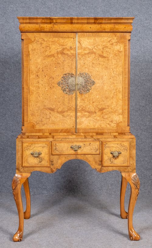 Burr Walnut Cocktail Cabinet