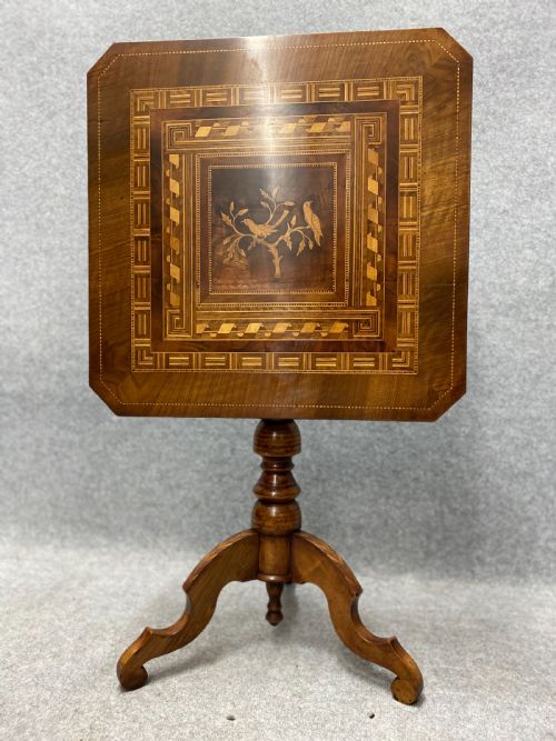 Tilt Top Inlaid Sorrento Occasional Table