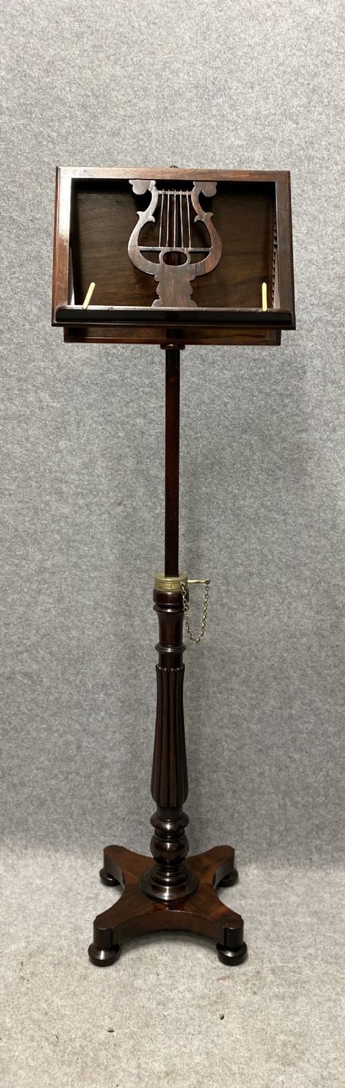 19th.century Rosewood Music / Reading Stand