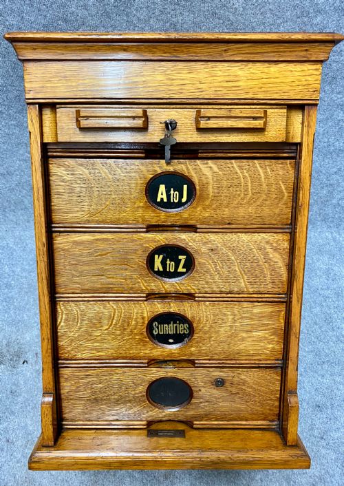 Golden Oak Amberg Filing Cabinet