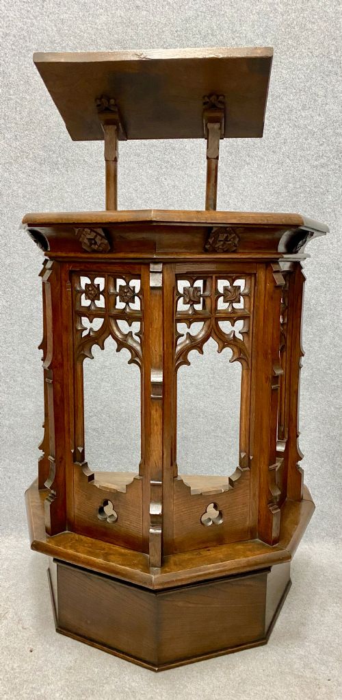 Gothic Oak Pulpit Lectern