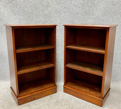 Pair of Victorian Mahogany Open Bookcases