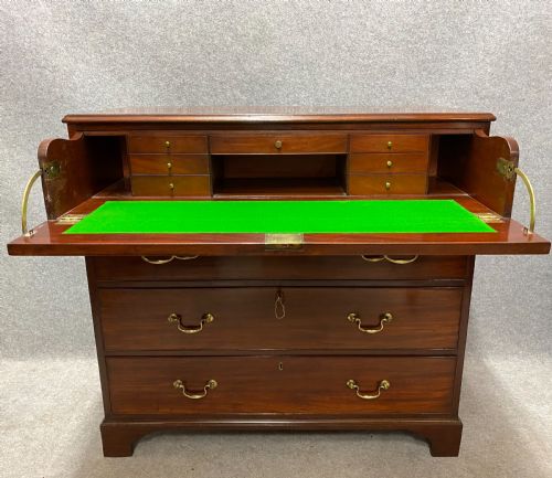 George III Mahogany Secretaire Chest of Drawers