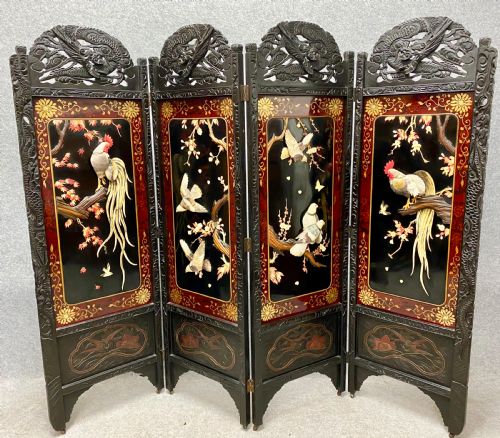Spectacular Large Shibayama Meiji Period Screen/ Room Divder